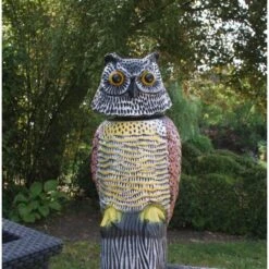 Roterende Uil Gele Borst - Vogelverschrikker -EDIALUX Verkoop vogelverschrikker uil geel 1496069044 3 600